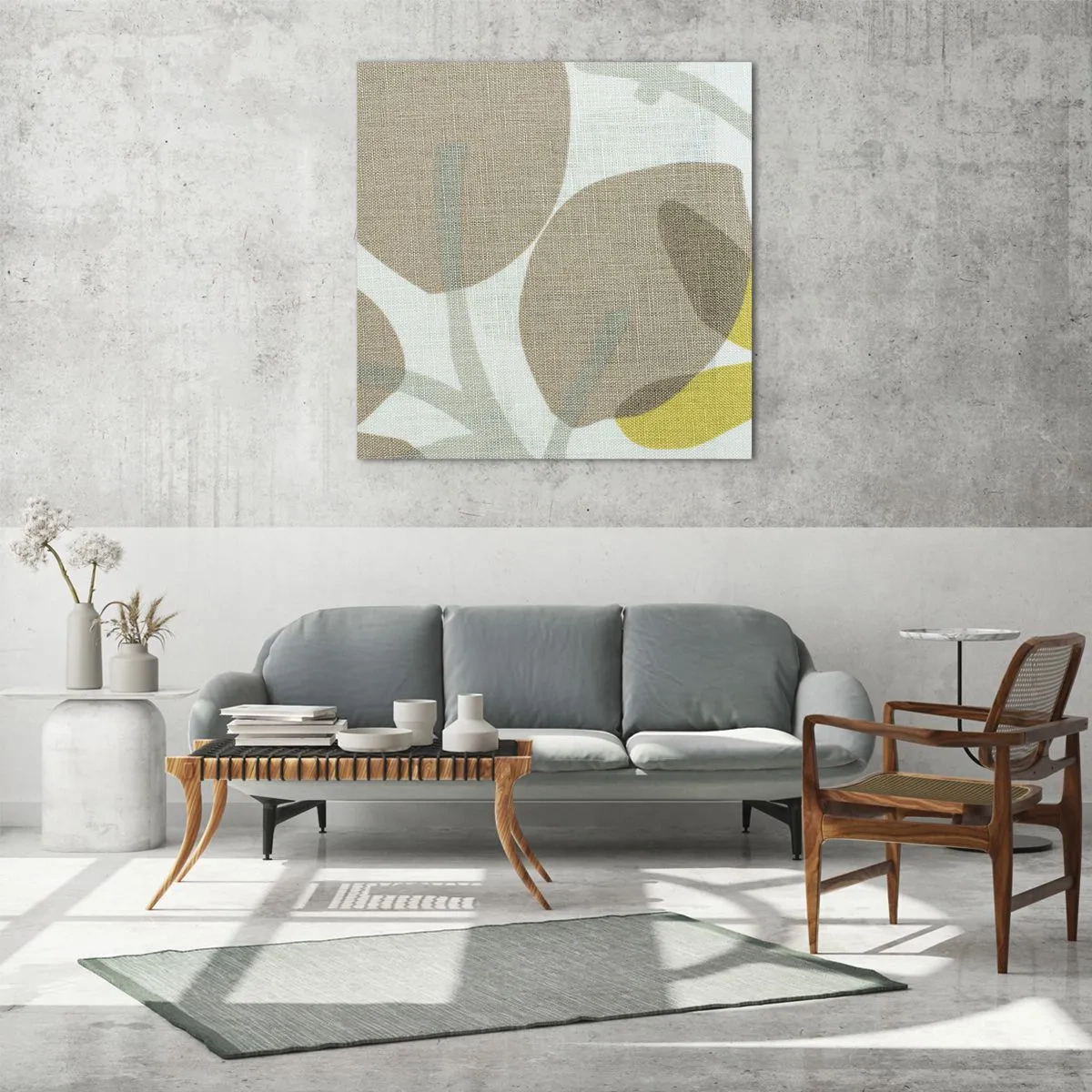 Quadro su vetro - Composizione sotto al sole - 40x40 cm