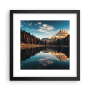 Poster in cornice nera - Paesaggio doppio - 30x30 cm