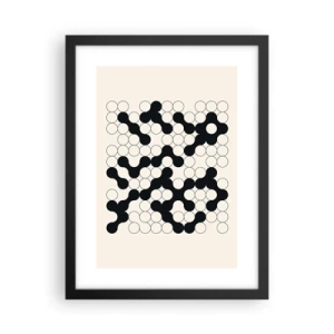 Poster in cornice nera - Gioco cinese: variazione - 30x40 cm