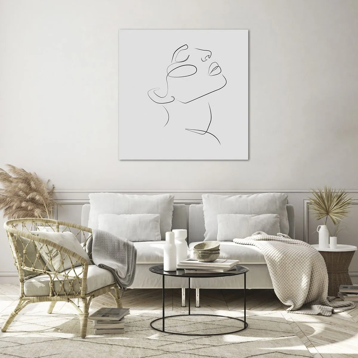 Quadro su vetro - I meandri dei sogni - 60x60 cm