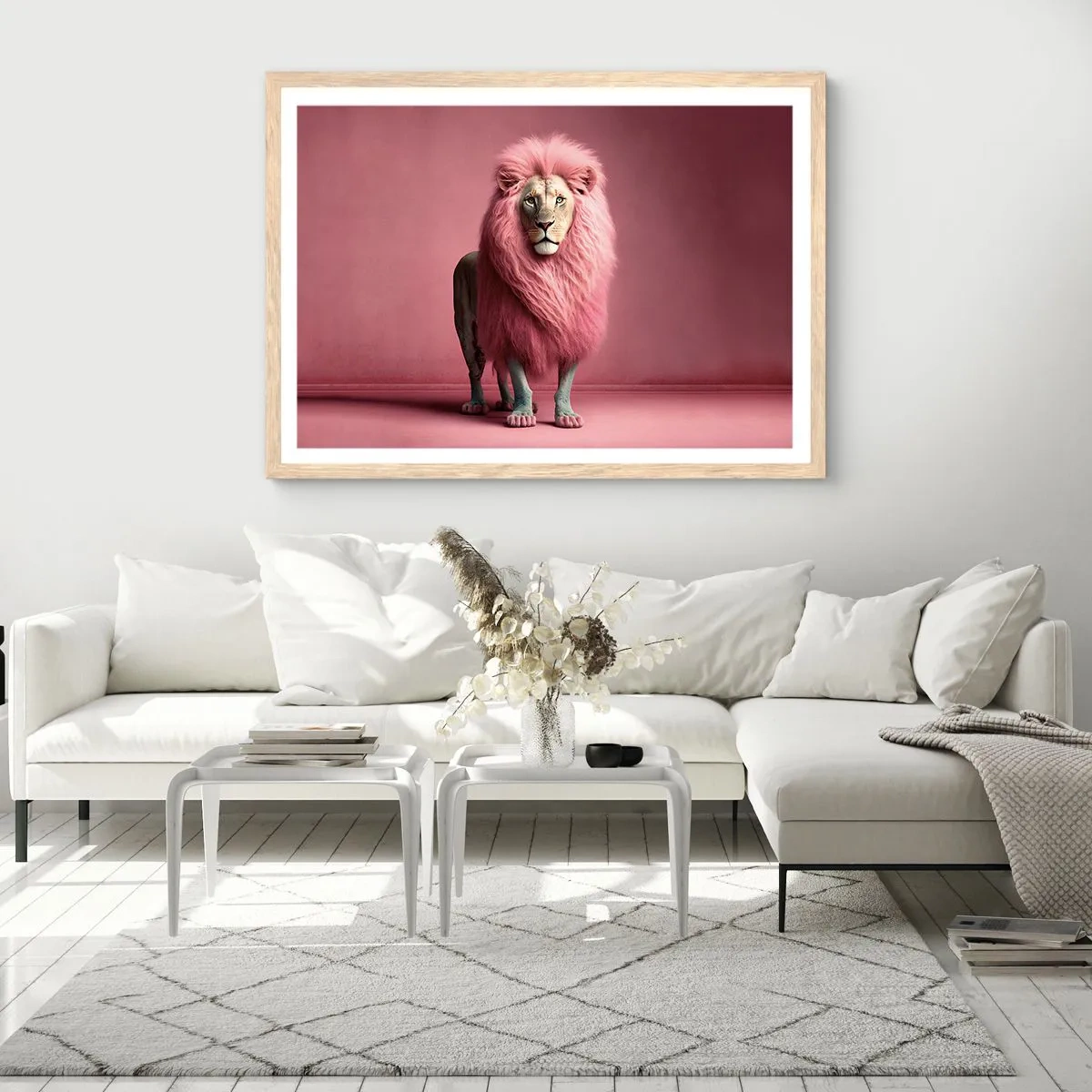 Poster in cornice rovere chiaro - E non mette più paura - 40x30 cm