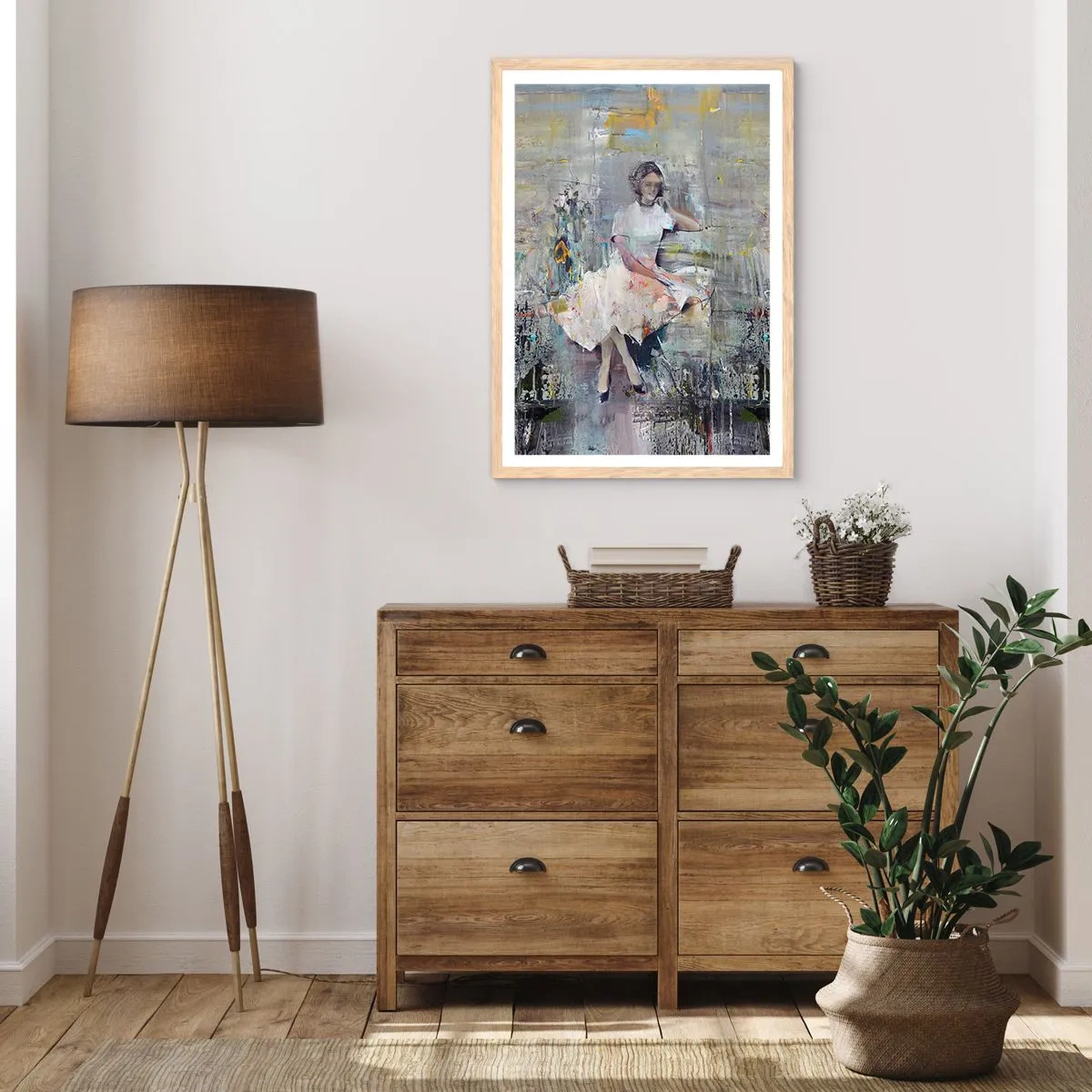 Poster in cornice rovere chiaro - Classica e moderna - 30x40 cm
