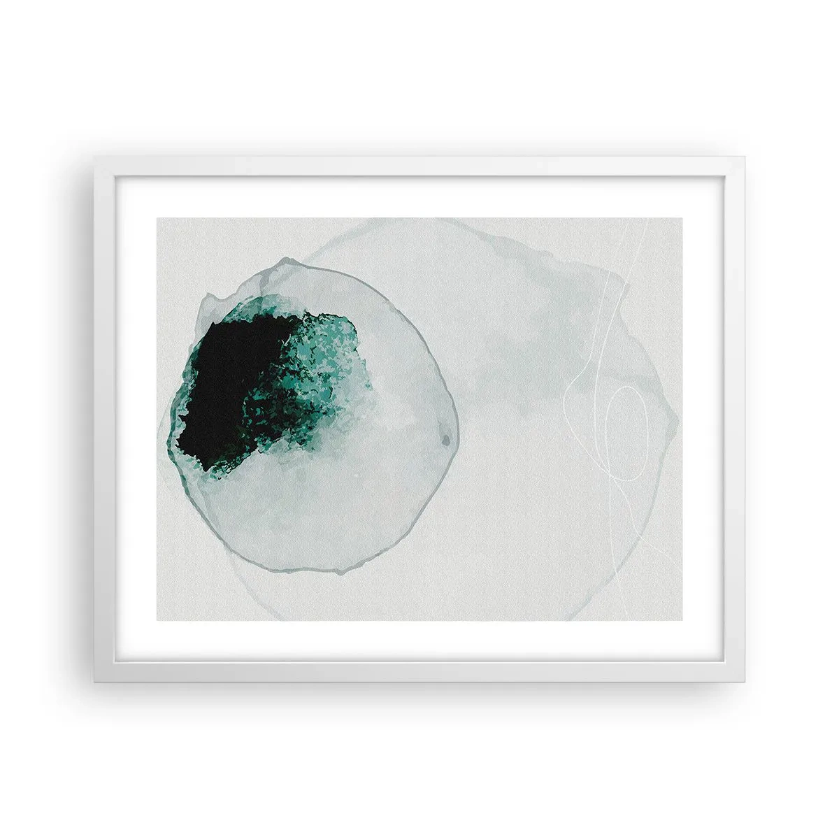 Poster in cornice bianca - In una goccia d'acqua - 50x40 cm
