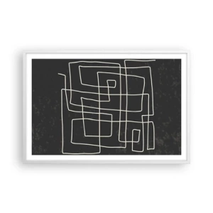 Poster in cornice bianca - Non è così semplice - 91x61 cm
