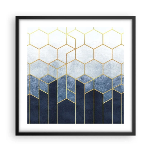 Poster in cornice nera - Composizione a ritmo sincopato - 50x50 cm