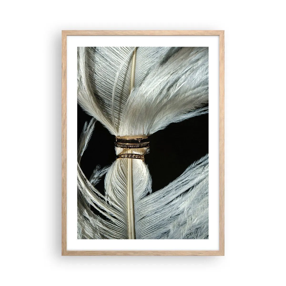 Poster in cornice rovere chiaro - ...e non ti lascerò... - 50x70 cm