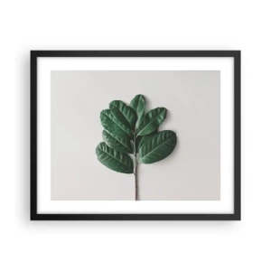 Poster in cornice nera - Il disegno della natura stessa - 50x40 cm