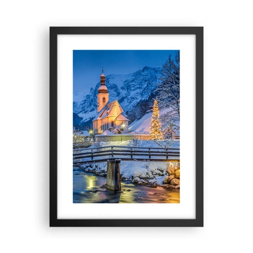 Poster in cornice nera - Lo spirito di Natale - 30x40 cm