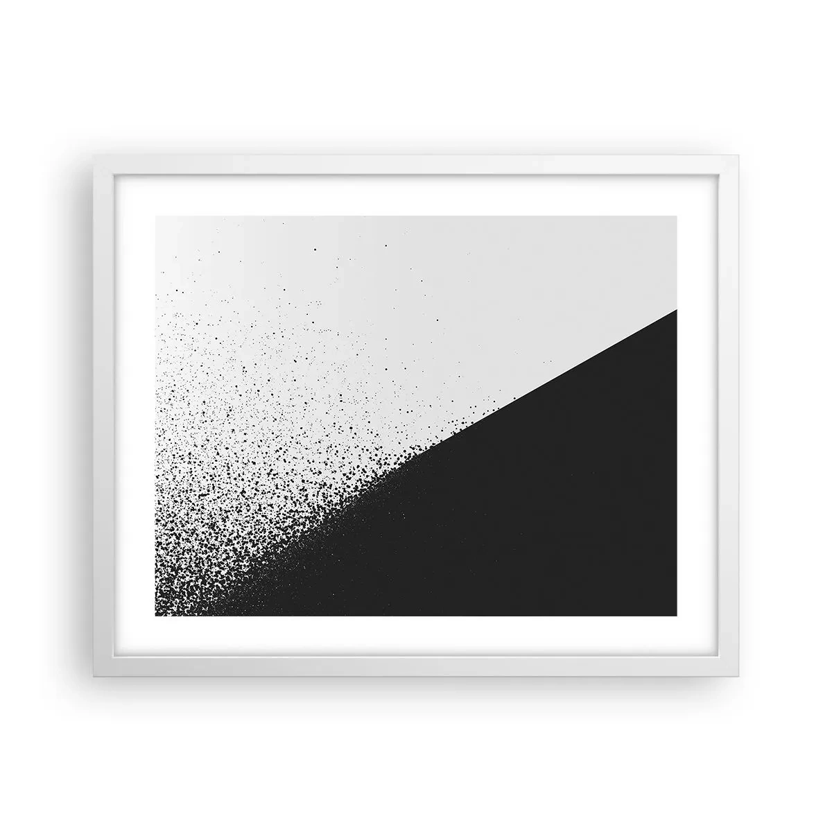 Poster in cornice bianca - Più veloce, sempre di più - 50x40 cm