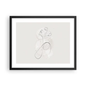 Poster in cornice nera - La spirale della bellezza - 50x40 cm