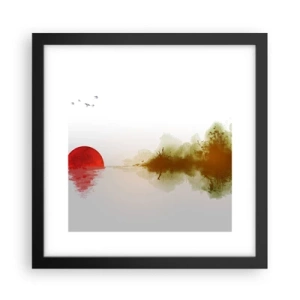 Poster in cornice nera - Promessa di pace - 30x30 cm