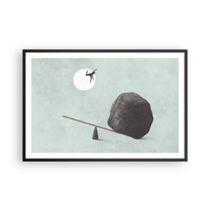 Poster in cornice nera - Sogno adempiuto - 91x61 cm