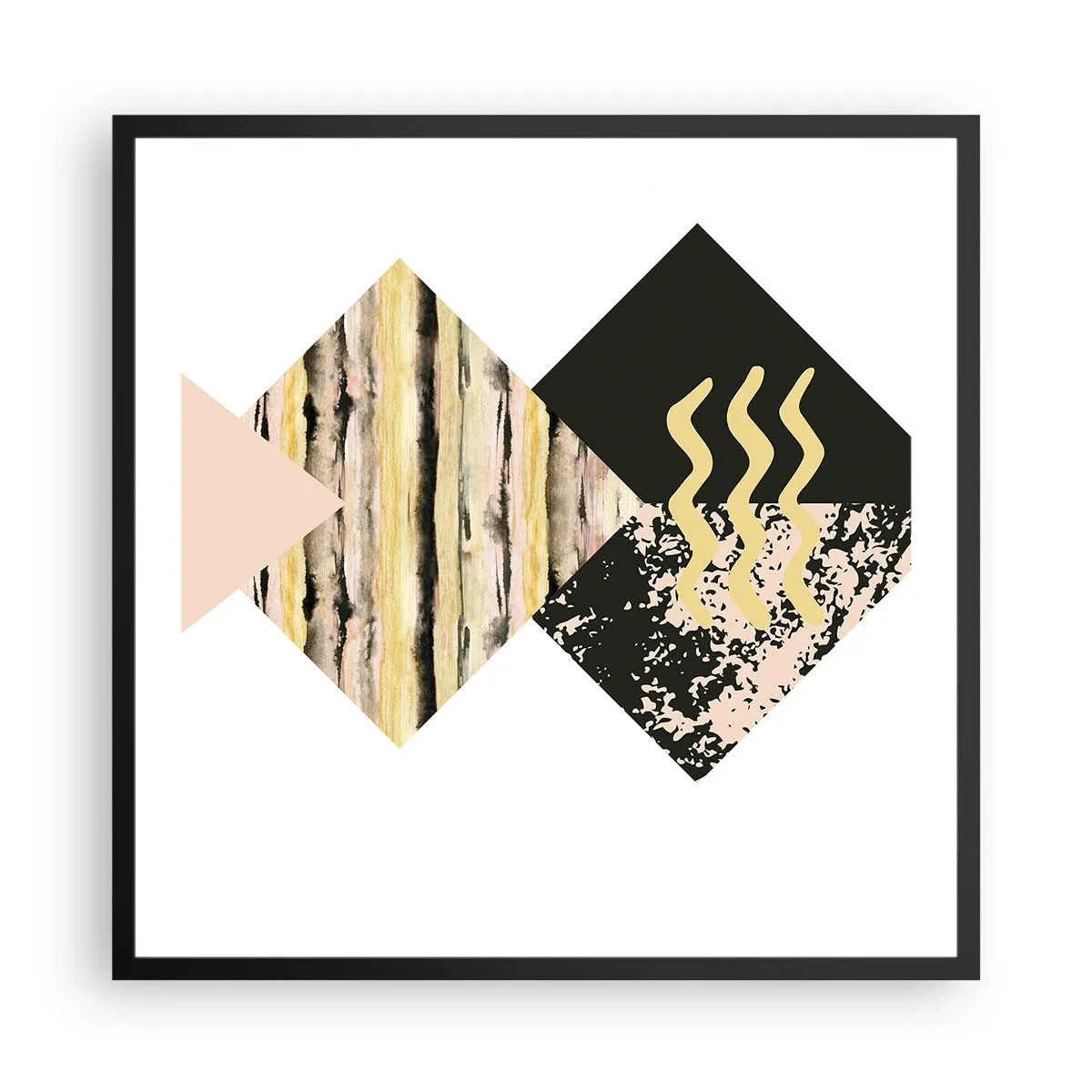 Poster in cornice nera - Non è così facile - 60x60 cm