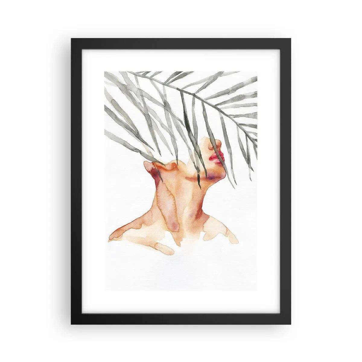 Poster in cornice nera - Sentire il polso dei tropici - 30x40 cm