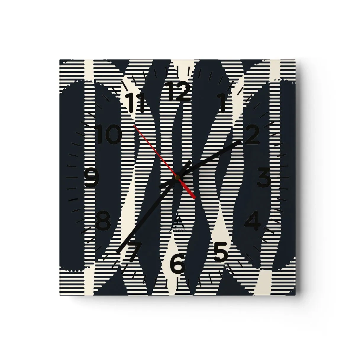 Orologio da parete - Orologio in Vetro - Tentativo di rompere l'oscurità - 30x30 cm