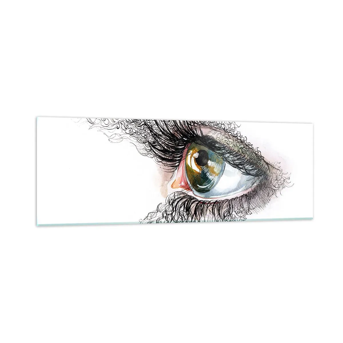 Quadro su vetro - Guarda dentro l'anima - 90x30 cm