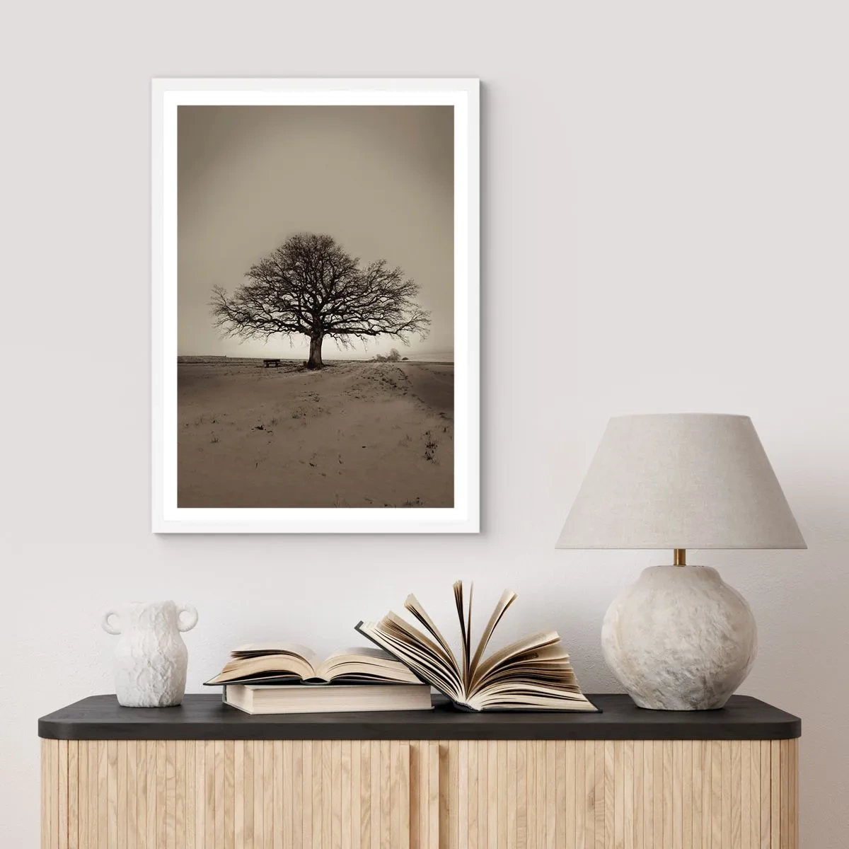 Poster in cornice bianca - Da qui all'eternità - 70x100 cm