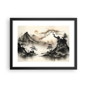 Poster in cornice nera - Il fascino irripetibile dell'oriente - 40x30 cm