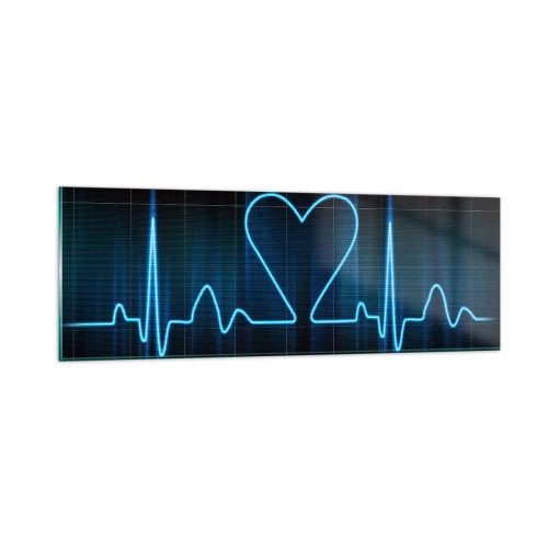 Quadro su vetro - Al ritmo del cuore - 90x30 cm