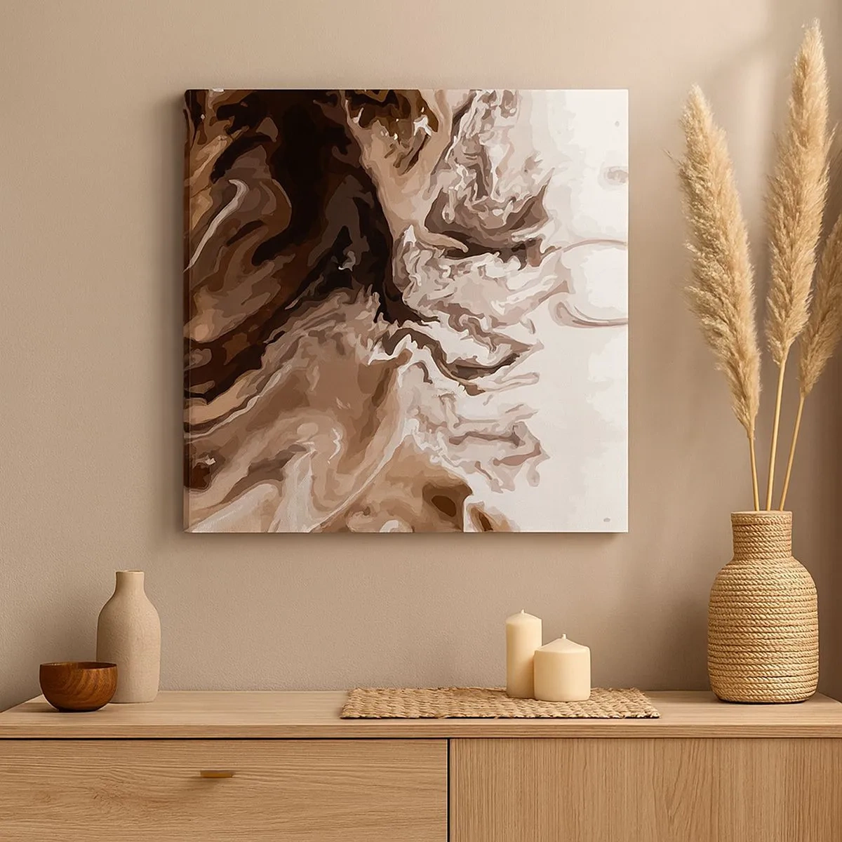 Quadro su tela - Stampe su Tela - Contrasto di colori - 30x30 cm