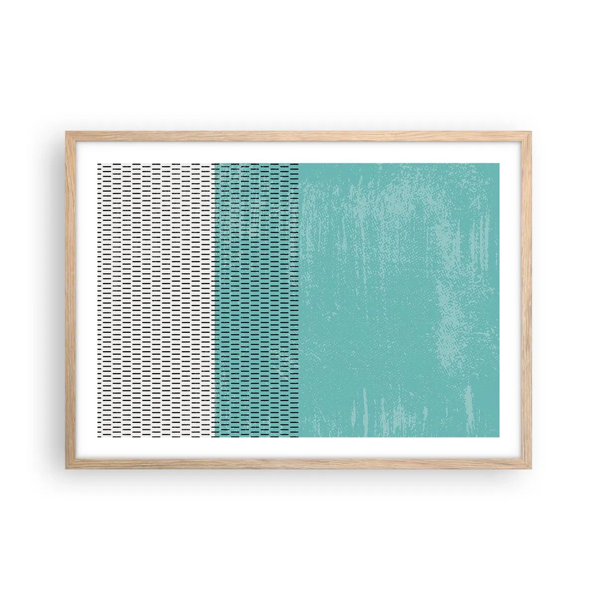 Poster in cornice rovere chiaro - Composizione equilibrata - 70x50 cm