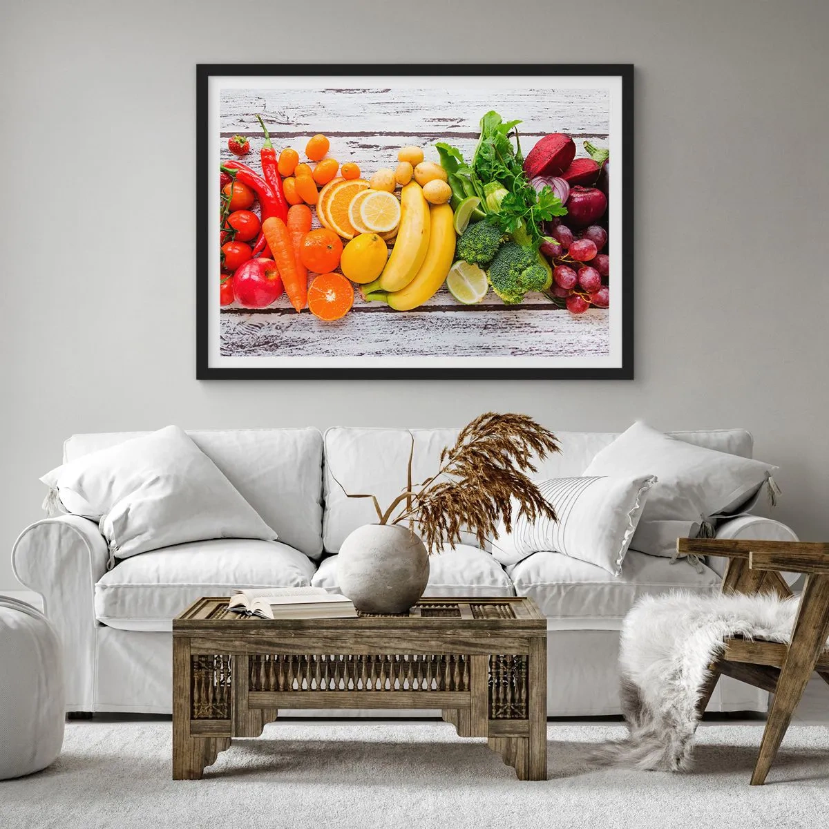 Poster in cornice nera - Non basta? - 40x30 cm