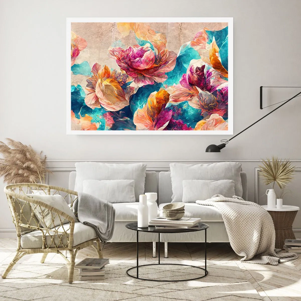 Poster - Lo splendore colorato del bouquet - 70x50 cm