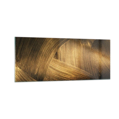 Quadro su vetro - Nel labirinto d'oro - 100x40 cm
