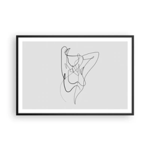 Poster in cornice nera - Davvero, come sei... - 91x61 cm