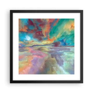 Poster in cornice nera - Due cieli - 40x40 cm