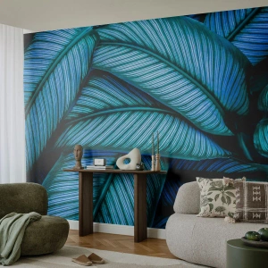 Fotomurali Premium Sand - Le linee della vita - Foglie, Botanica, Impianti - 450x315 cm