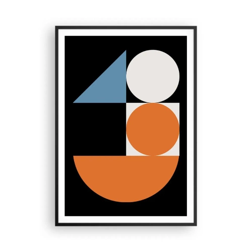 Poster in cornice nera - Composizione di figure - 70x100 cm