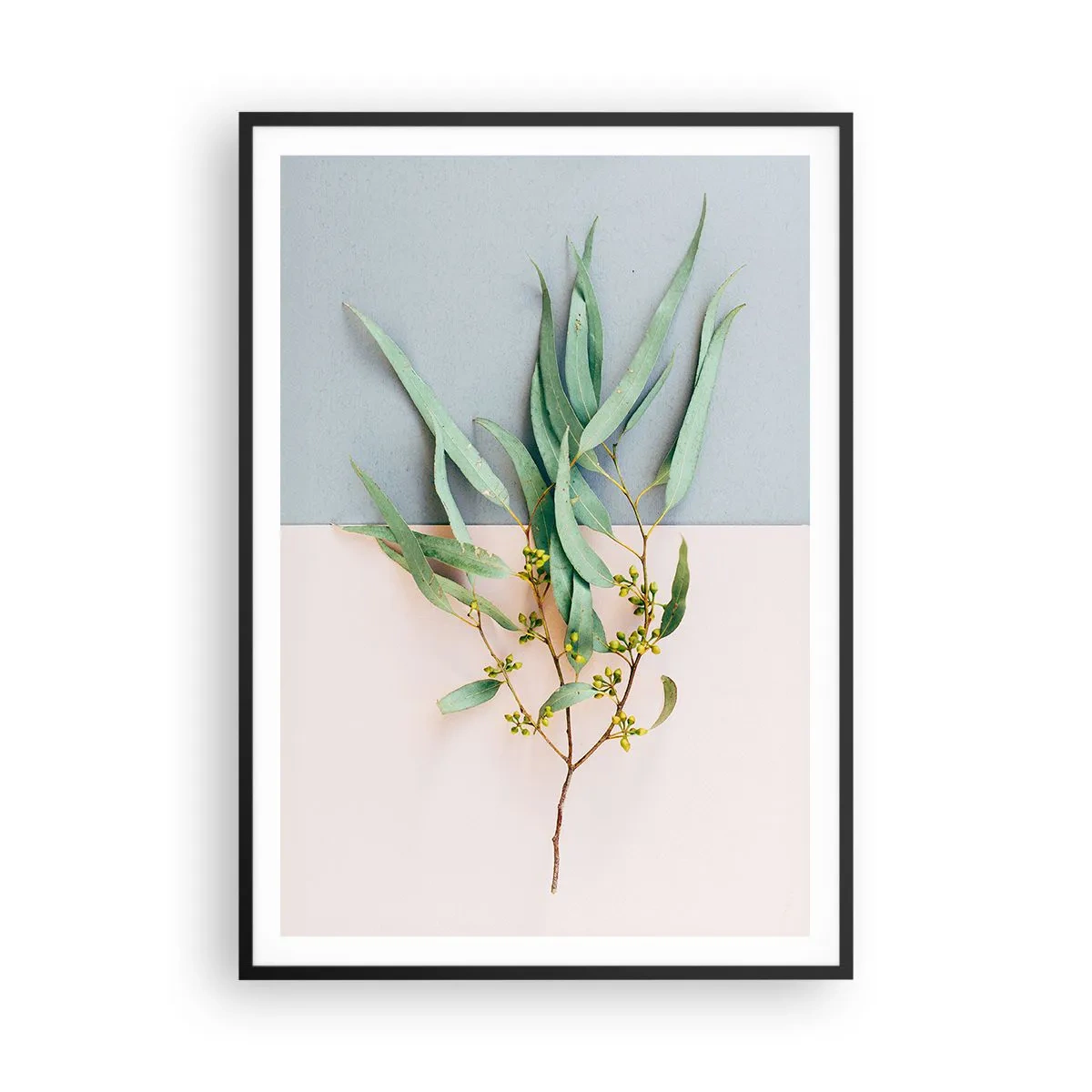 Poster in cornice nera - Delicatezza pastello - 70x100 cm