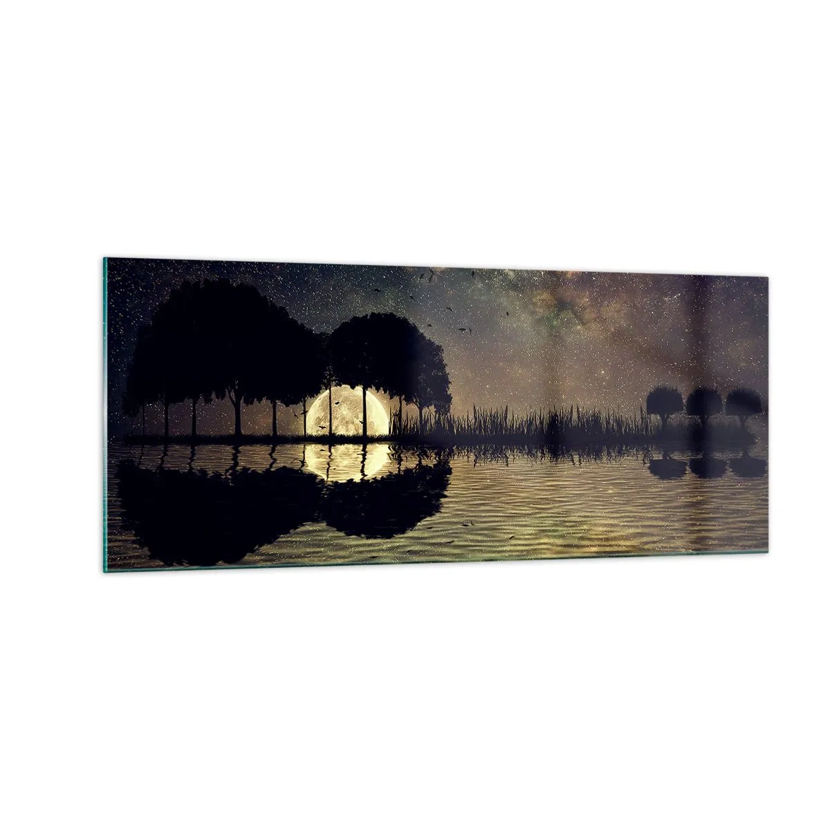 Quadro su vetro - Notte ai confini del mondo - 100x40 cm