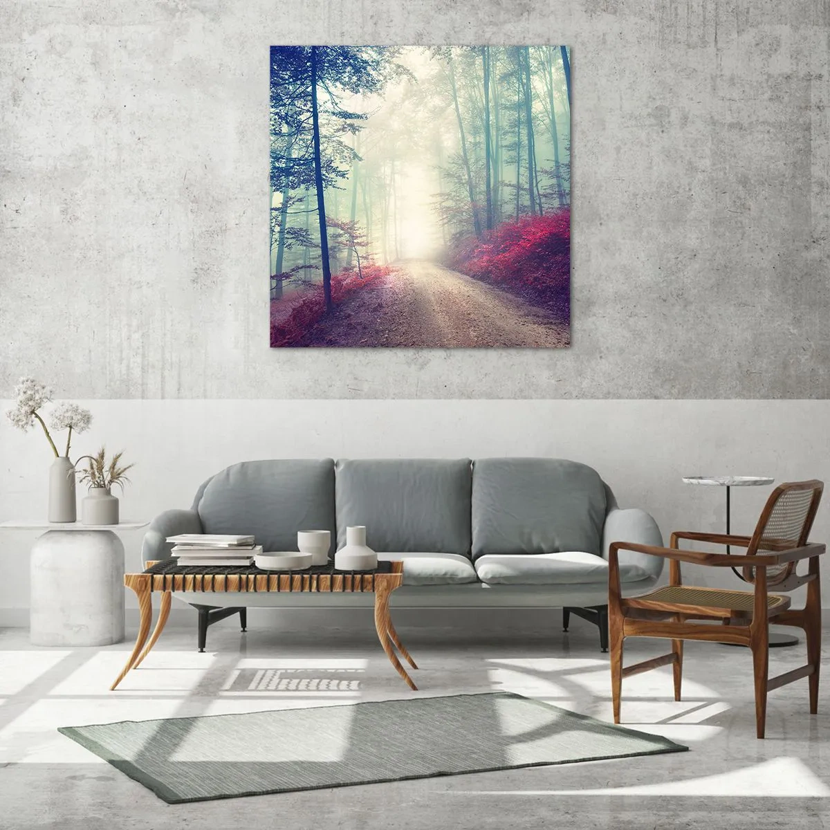 Quadro su vetro - Come è bello alzarsi all'alba - 30x30 cm