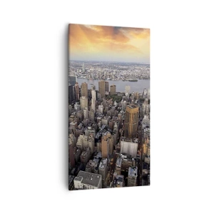 Quadro su tela - Stampe su Tela - Il cuore pulsante dei nostri tempi - 55x100 cm