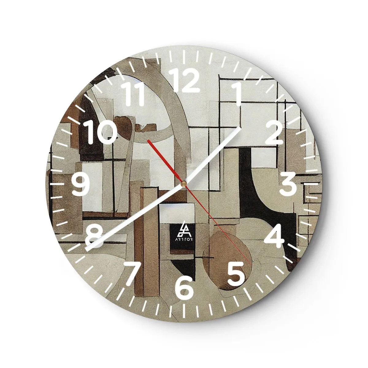 Orologio da parete - Orologio in Vetro - Paesaggio urbano 2.0 - 40x40 cm