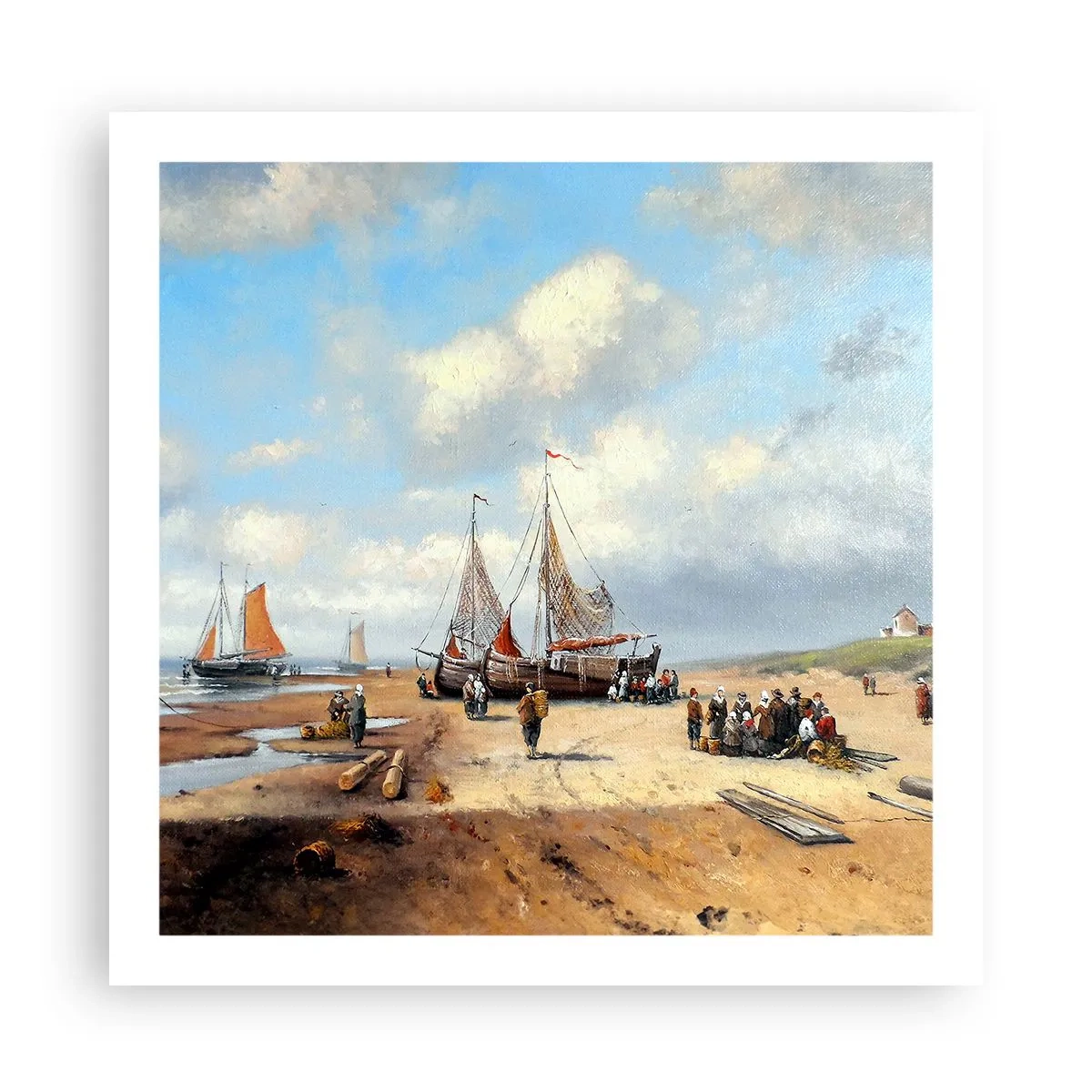 Poster - Dopo una buona pesca - 60x60 cm