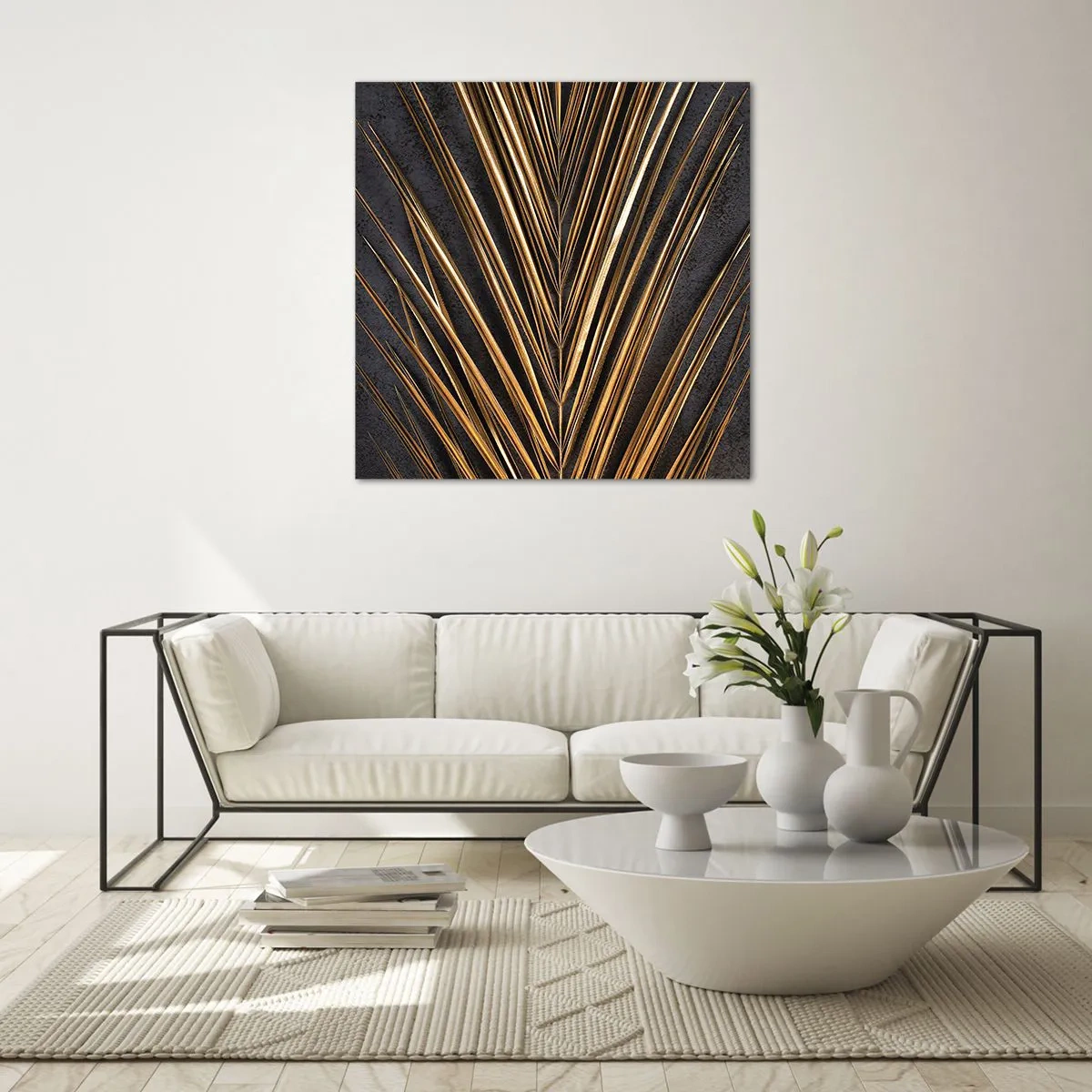 Quadro su vetro - L'oro dei tropici - 70x70 cm