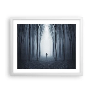 Poster in cornice bianca - E tutto è semplice e chiaro - 50x40 cm