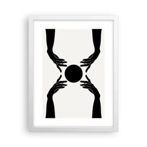 Poster in cornice bianca - Segno misterioso - 30x40 cm