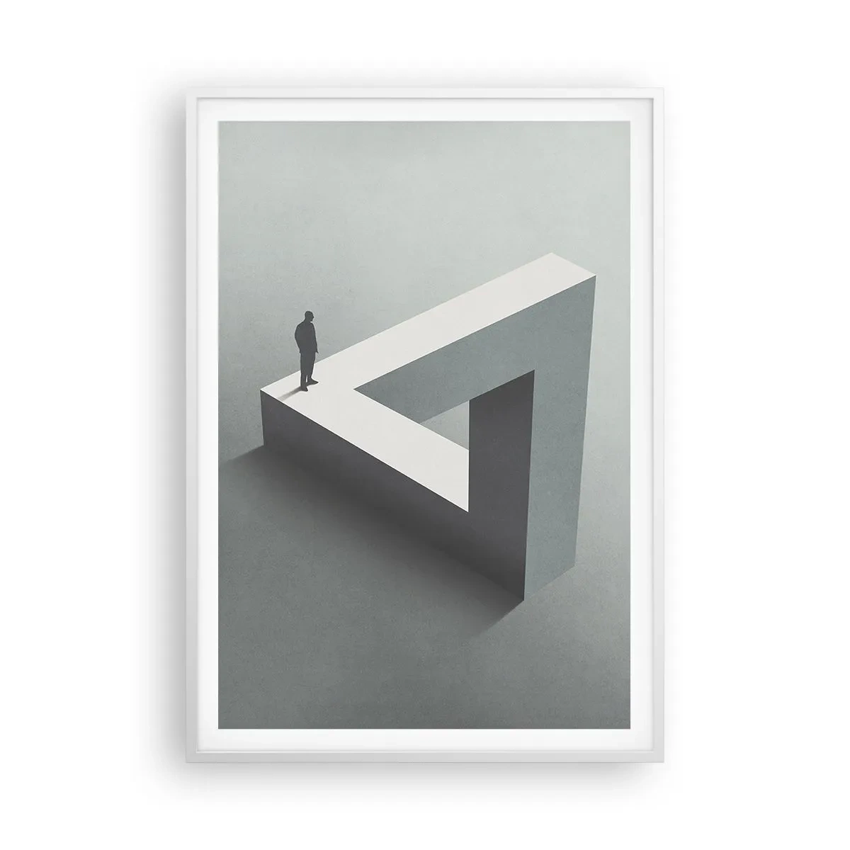 Poster in cornice bianca - Eppure è possibile - 70x100 cm