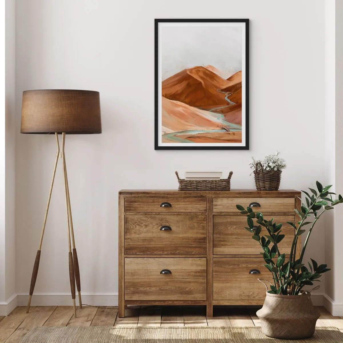 Poster in cornice nera - Fino alla fonte - 70x100 cm