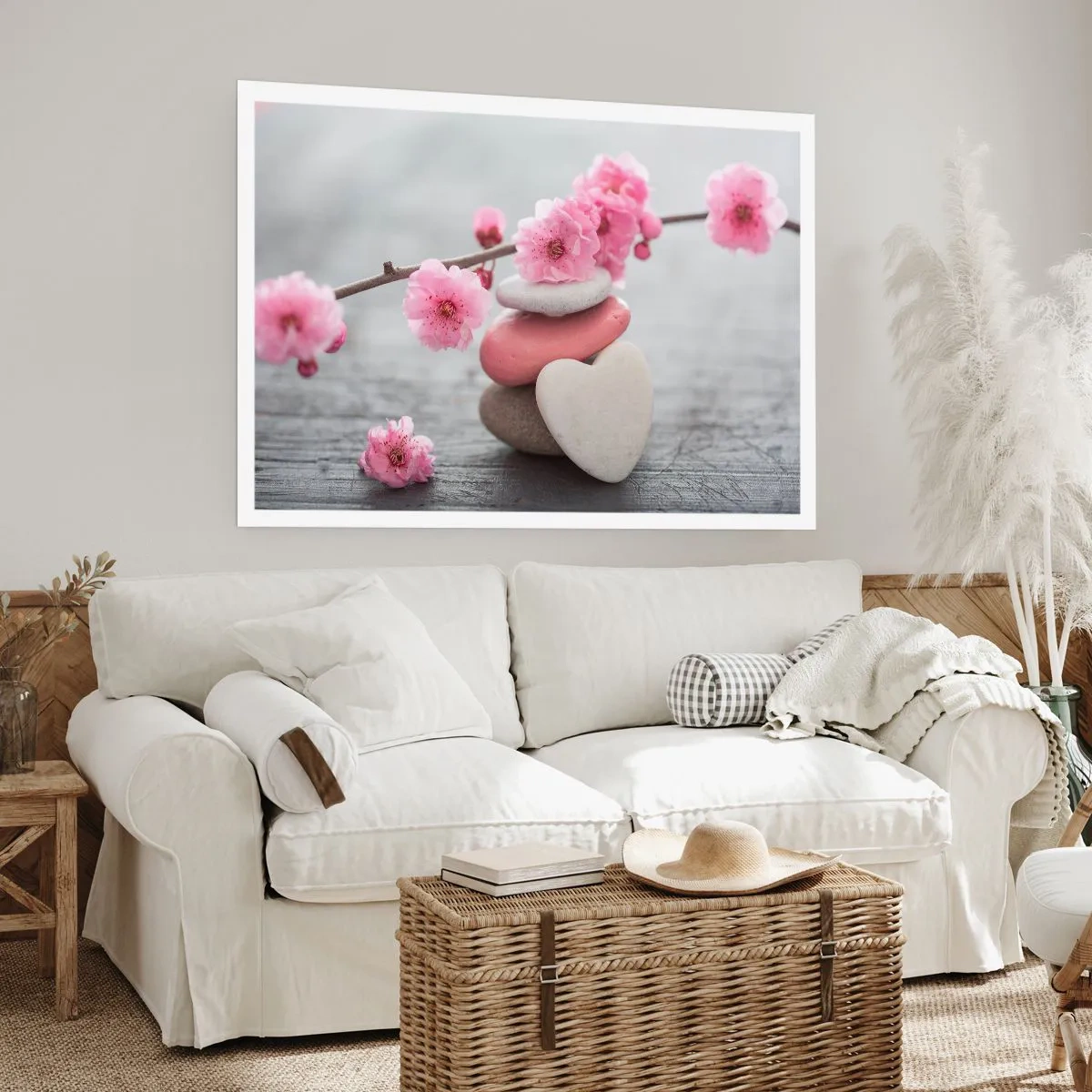Poster - Serenità con fiori di ciliegio - 50x40 cm