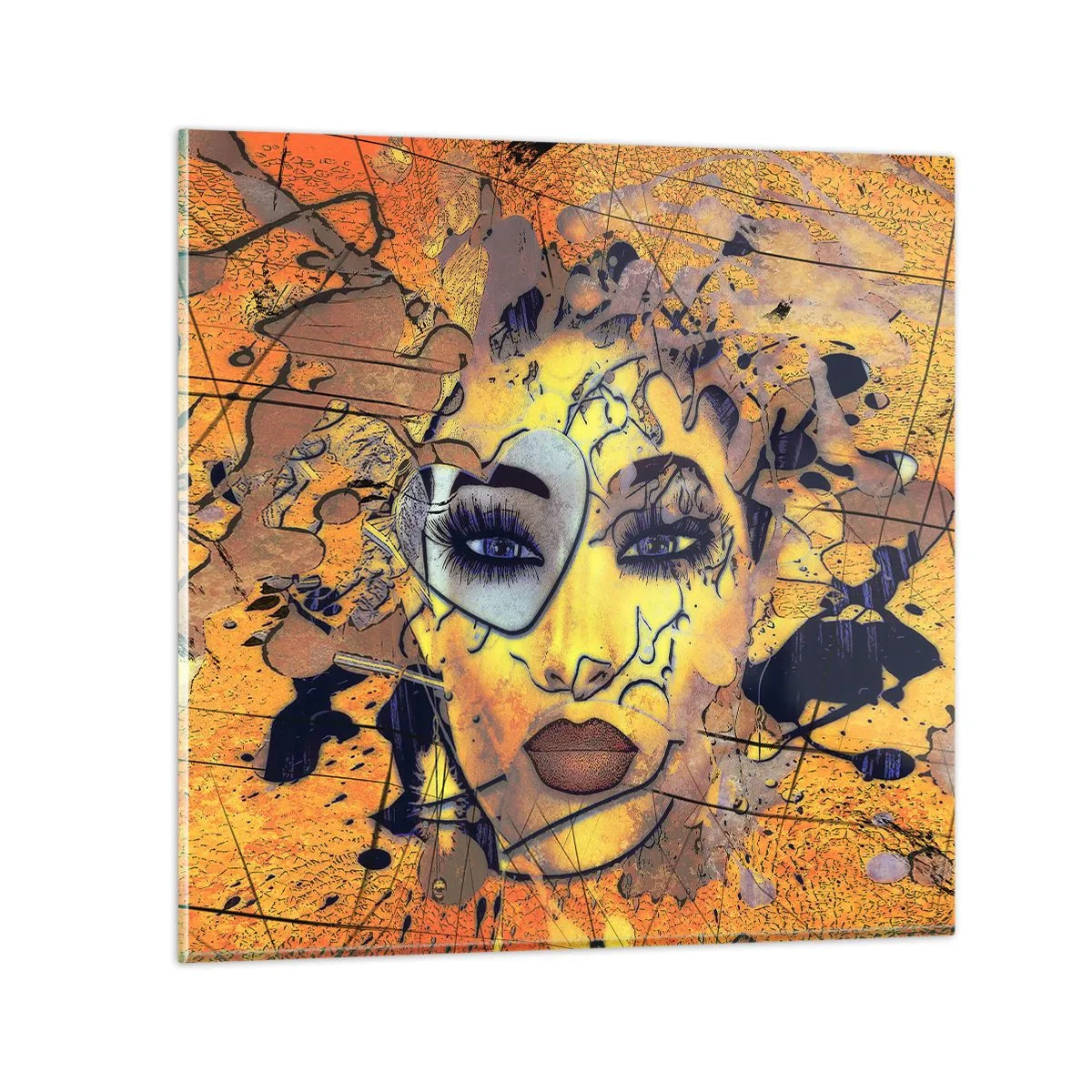Quadro su vetro - Bellezza solare - 70x70 cm