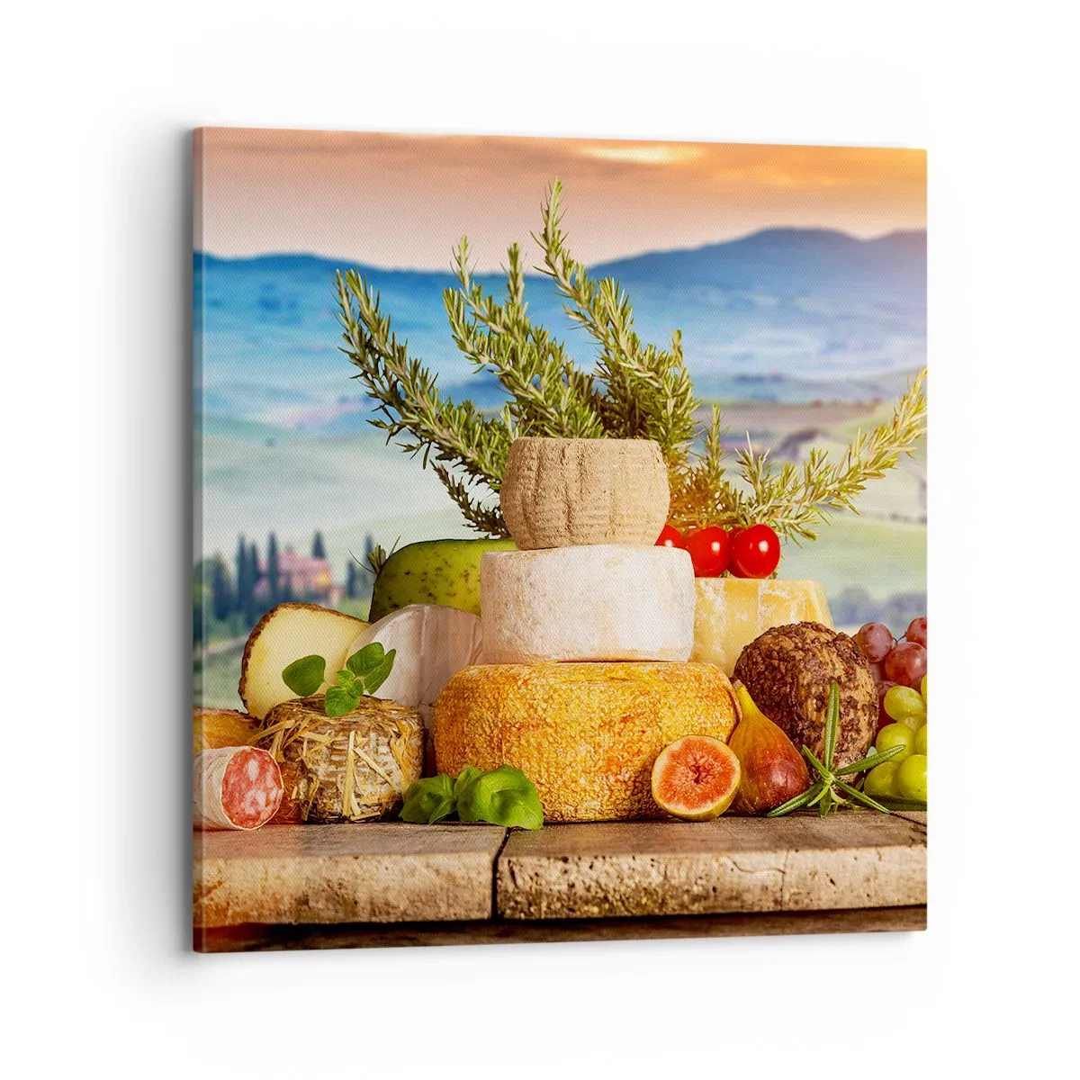 Quadro su tela - Stampe su Tela - La gioia italiana della vita - 70x70 cm