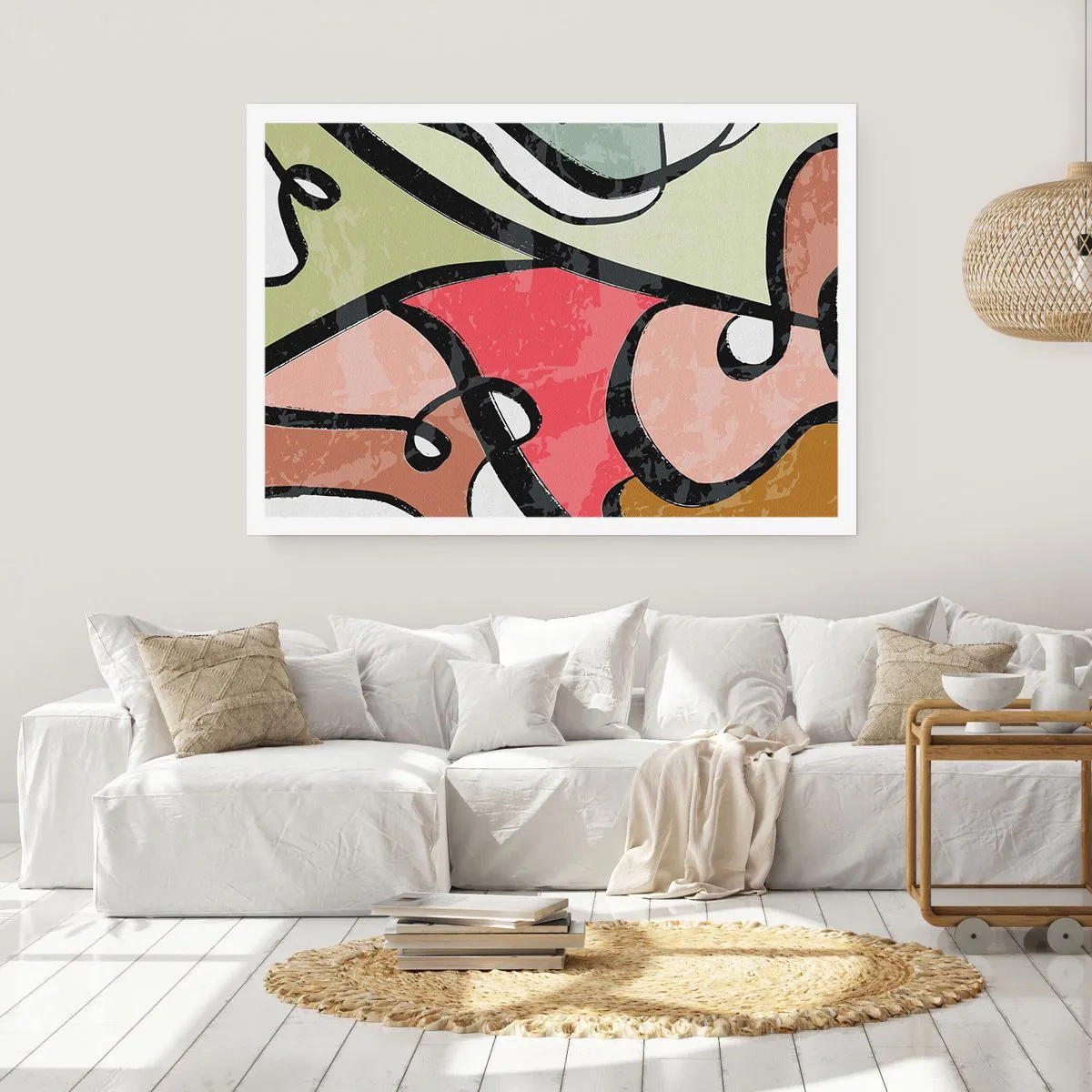 Poster - Piroette tra i colori - 91x61 cm