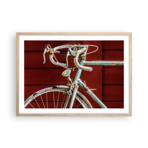 Poster in cornice rovere chiaro - Creata per la vittoria - 70x50 cm