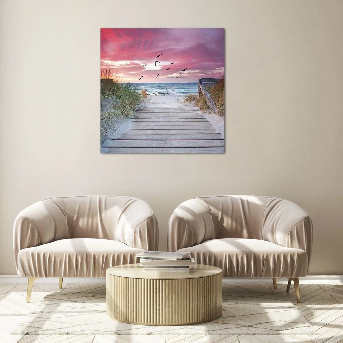 Quadro su vetro - Impressioni baltiche - 40x40 cm