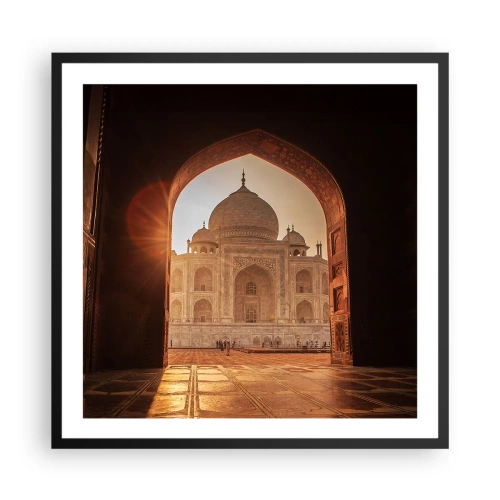 Poster in cornice nera - Monumento all'amore ultraterreno - 60x60 cm